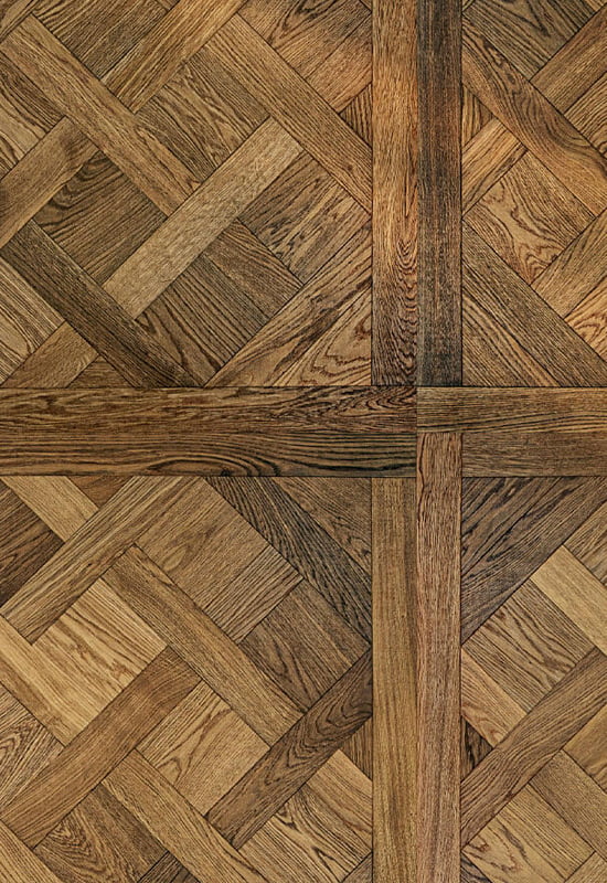 Warmwit eiken Frans landontwerp Parquet vloeren OA003-42